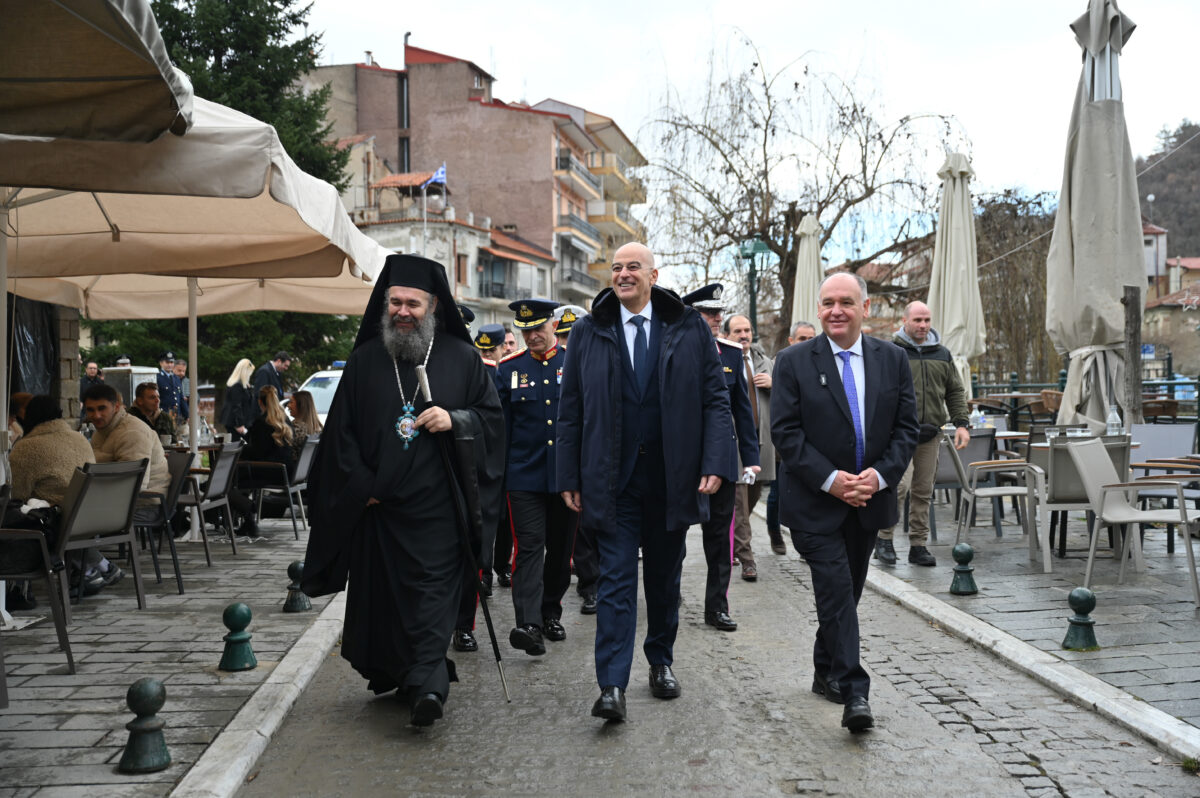 Ο υπουργός Εθνικής Άμυνας, Νίκος Δένδιας, στη Φλώρινα για τα Θεοφάνεια