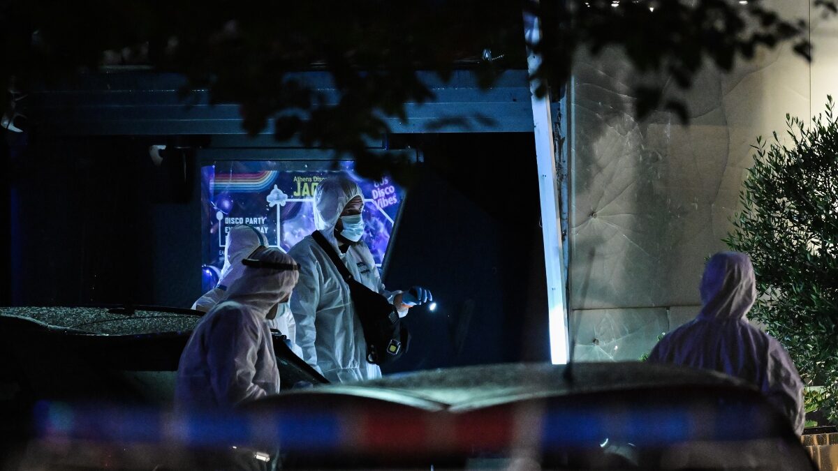 Έκρηξη σε νυχτερινό κέντρο στην οδό Μιχαλακοπούλου, στην Αθήνα, Τρίτη 7 Οκτωβρίου 2025.