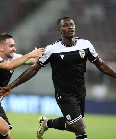 Οι παίκτες του ΠΑΟΚ, Ζίβκοβιτς και Καμαρά (ΦΩΤΟ Eurokinissi)