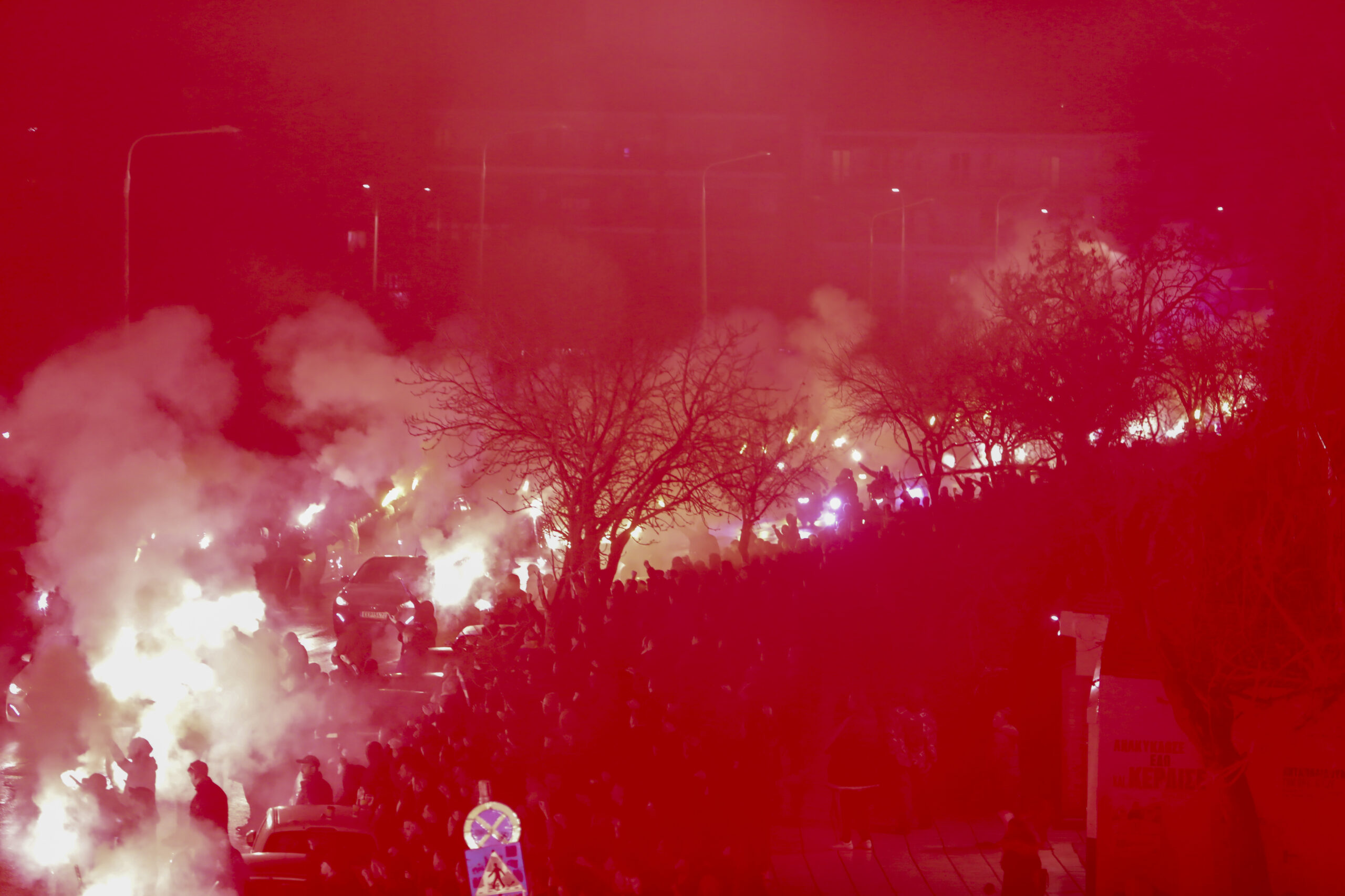 Υποδοχή των σορών των οπαδών του ΠΑΟΚ