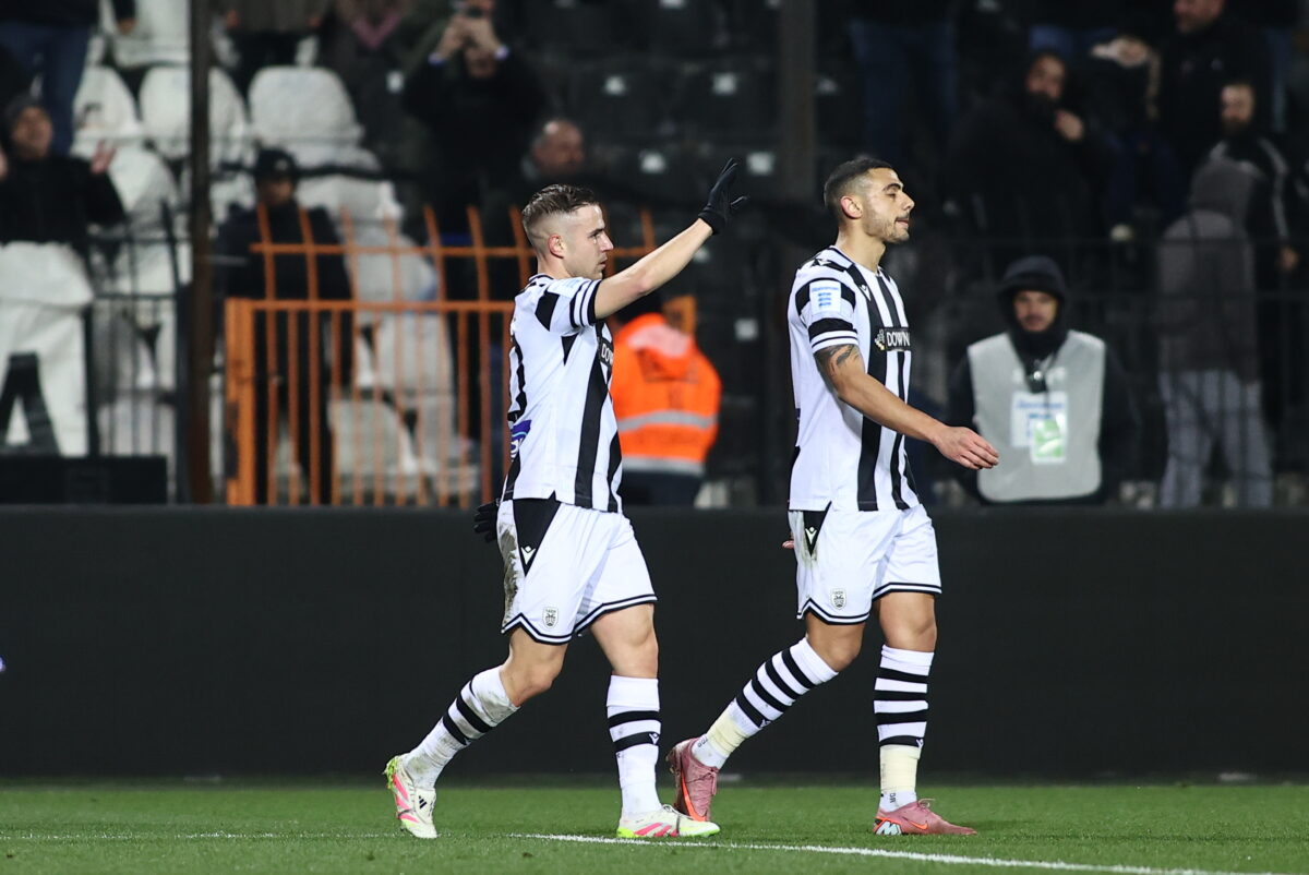 Ο Πέλκας μετά το γκολ του