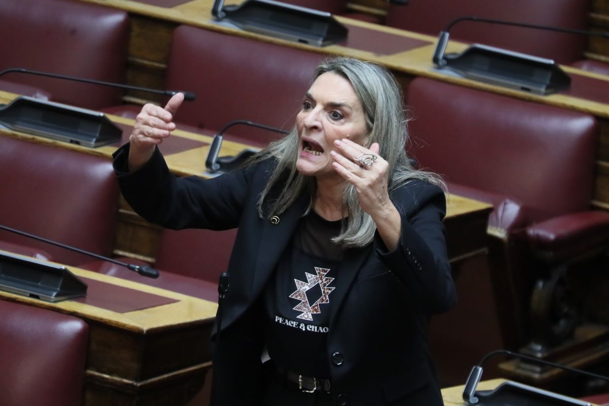 Η βουλευτής της Νέας Αριστεράς, Πέτη Πέρκα