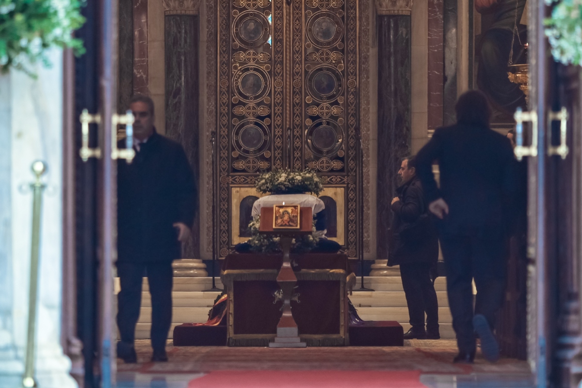 Κηδεία της πριγκίπισσας Ειρήνης, αδελφή της βασίλισσας Σοφίας της Ισπανίας, στην Μητρόπολη Αθηνών, Δευτέρα 19 Ιανουαρίου 2026.  (ΓΙΑΝΝΗΣ ΠΑΝΑΓΟΠΟΥΛΟΣ/EUROKINISSI)