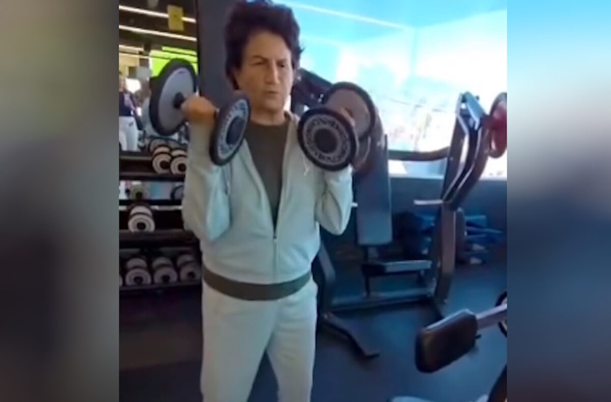 Η Άλκηστις Πρωτοψάλτη στο γυμναστήριο