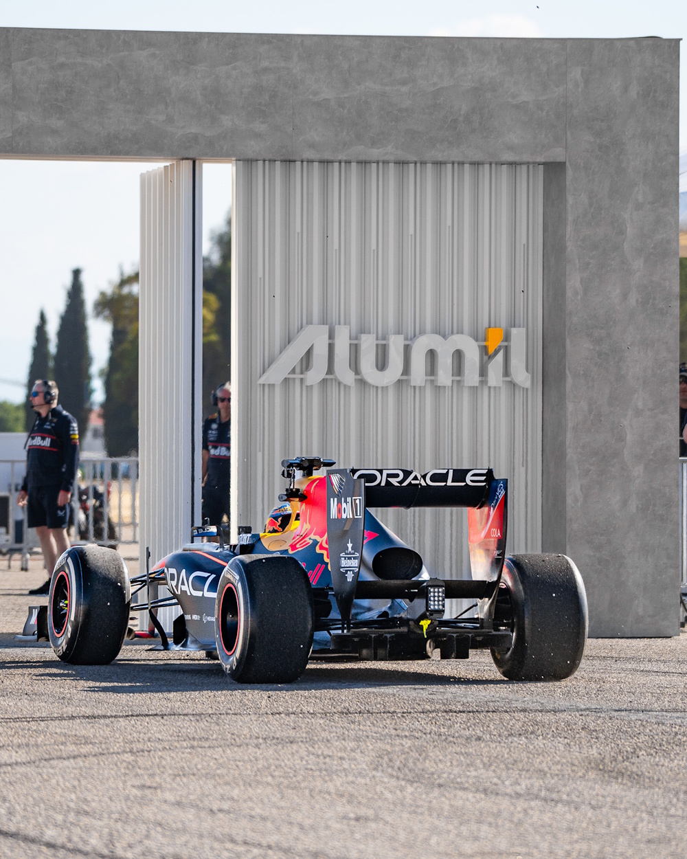 red bull showrun by alumil