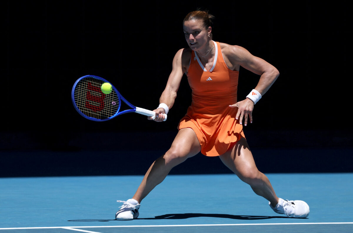 Η Μαρία Σάκκαρη στην πρεμιέρα του Australian Open