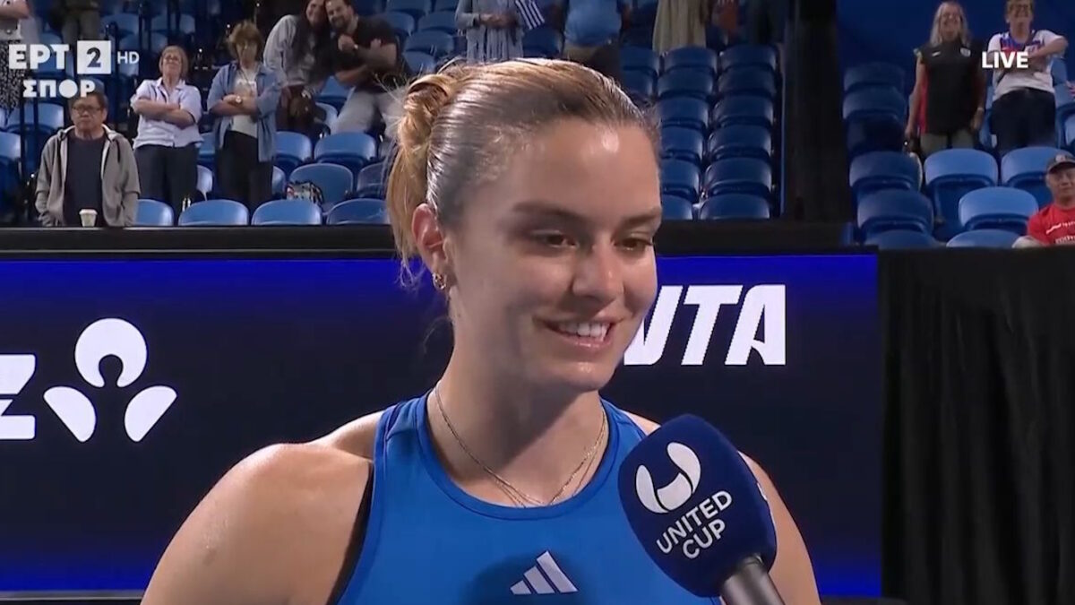 Σάκκαρη: Με βοήθησε πολύ που είχα τη στήριξη της ομάδας, ο Τσιτσιπάς έχει ένα από τα καλύτερα τενιστικά IQ