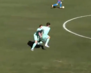 Το σπρώξιμο του Μπέρενς πάνω στον Κούτσια