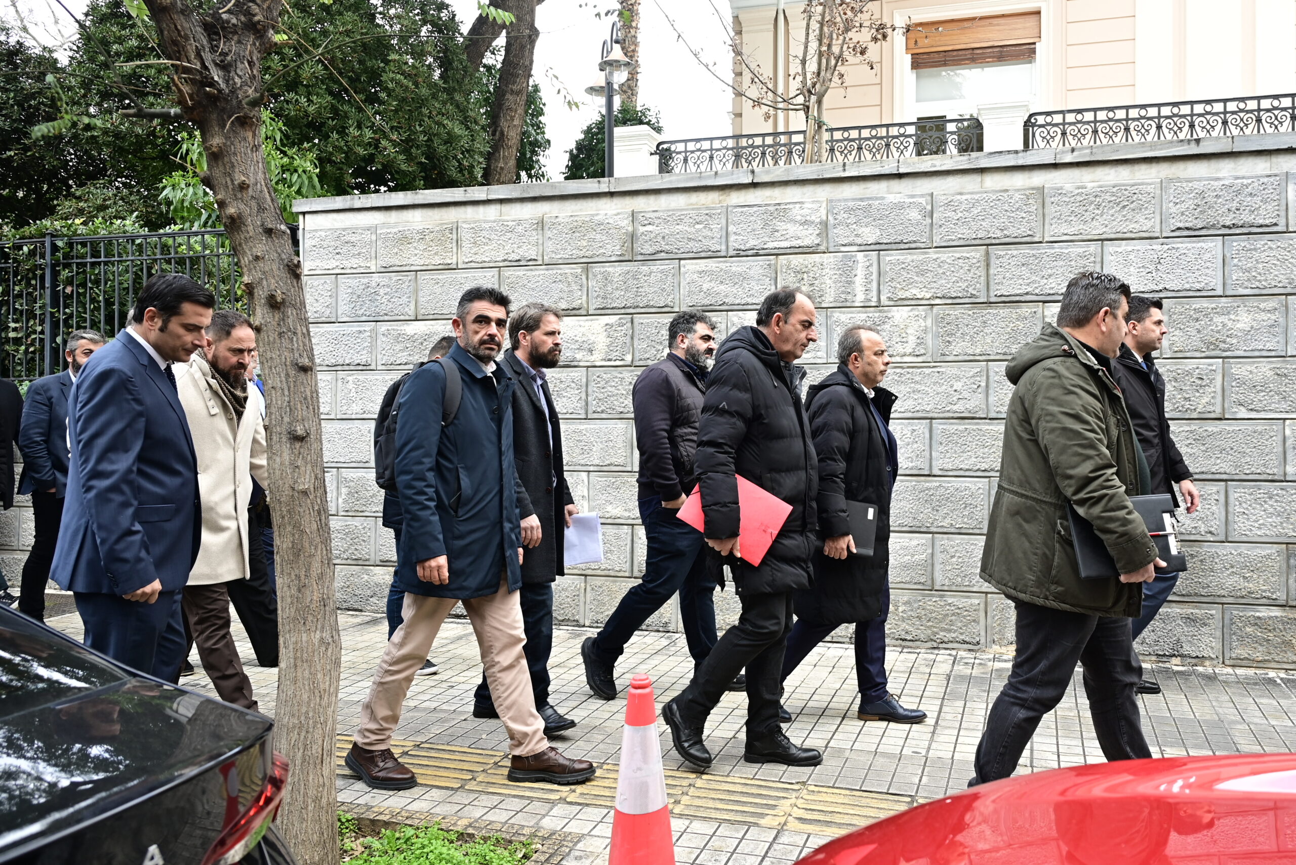 Συνάντηση του Πρωθυπουργού Κυριάκου Μητσοτάκη με εκπροσώπους αγροτών και κτηνοτρόφων, στο Μέγαρο Μαξίμου, Δευτέρα 19 Ιανουαρίου 2026. (ΜΙΧΑΛΗΣ ΚΑΡΑΓΙΑΝΝΗΣ