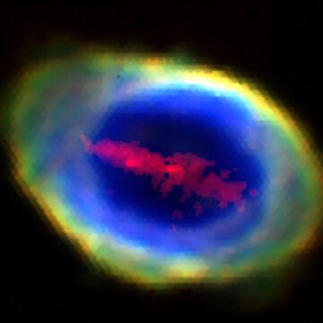 Σύνθετη εικόνα του Νεφελώματος του Δαχτυλιδιού από το όργανο Weave του τηλεσκοπίου William Hersche