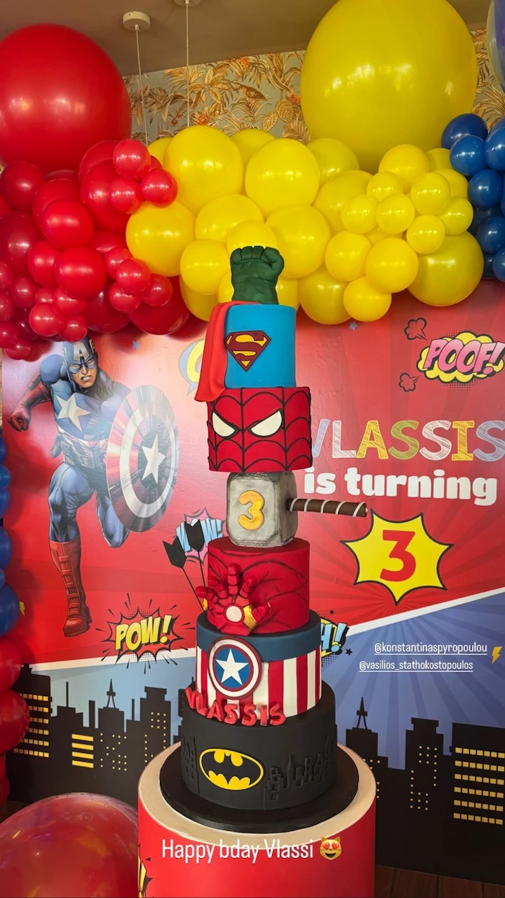 Η εντυπωσιακή τούρτα στο πάρτι γενεθλίων