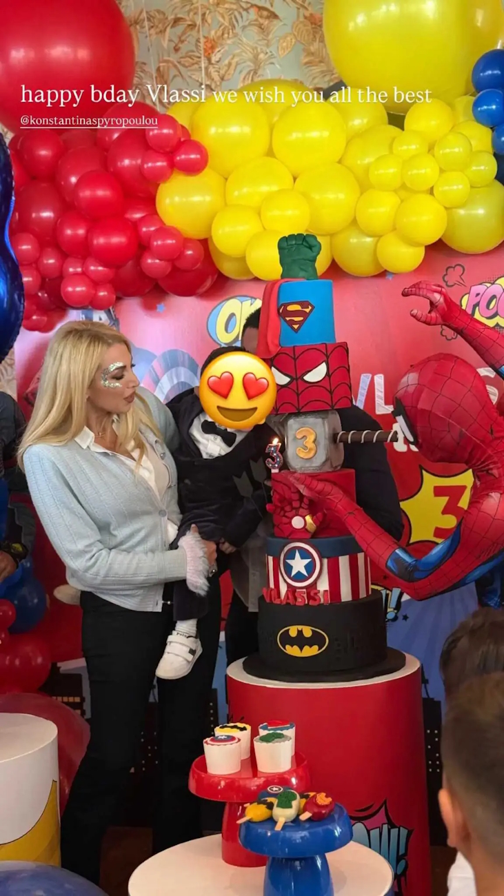 Βασίλης Σταθοκωστόπουλος και Κωνσταντίνα Σπυροπούλου με τον γιο τους