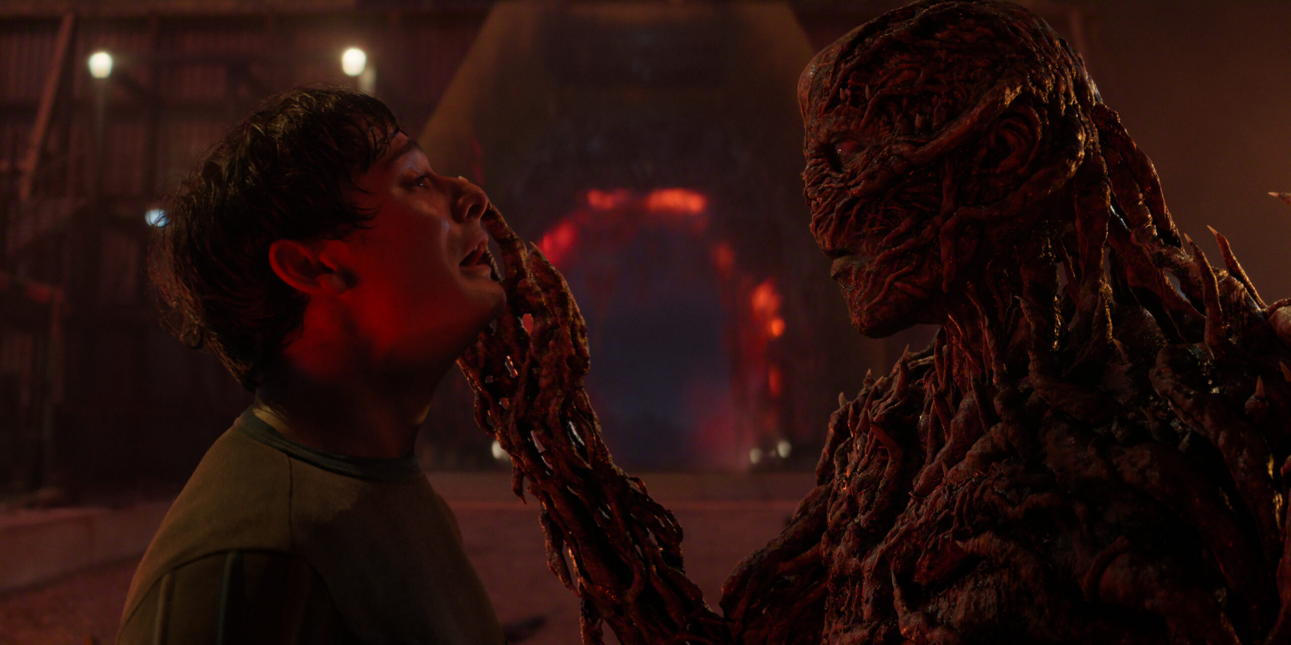STRANGER THINGS: SEASON 5. (L to R) Noah Schnapp as Will Byers and Jamie Campbell Bower as Vecna in Stranger Things: Season 5. Cr. COURTESY OF NETFLIX © 2025