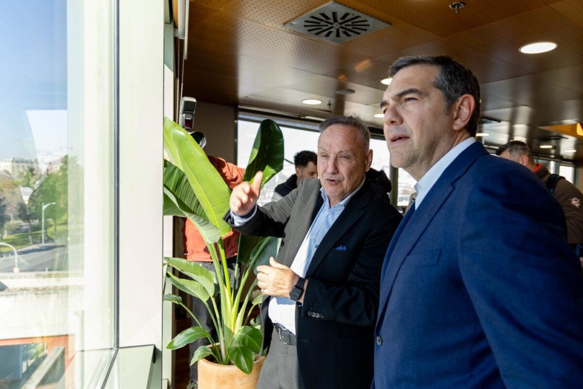 Ο Αλέξης Τσίπρας και ο Στέλιος Αγγελούδης