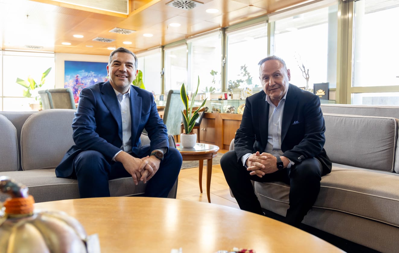 Αλέξης Τσίπρας και Στέλιος Αγγελούδης