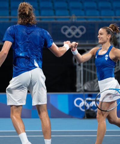 Στέφανος Τσιτσιπάς και Μαρία Σάκκαρη