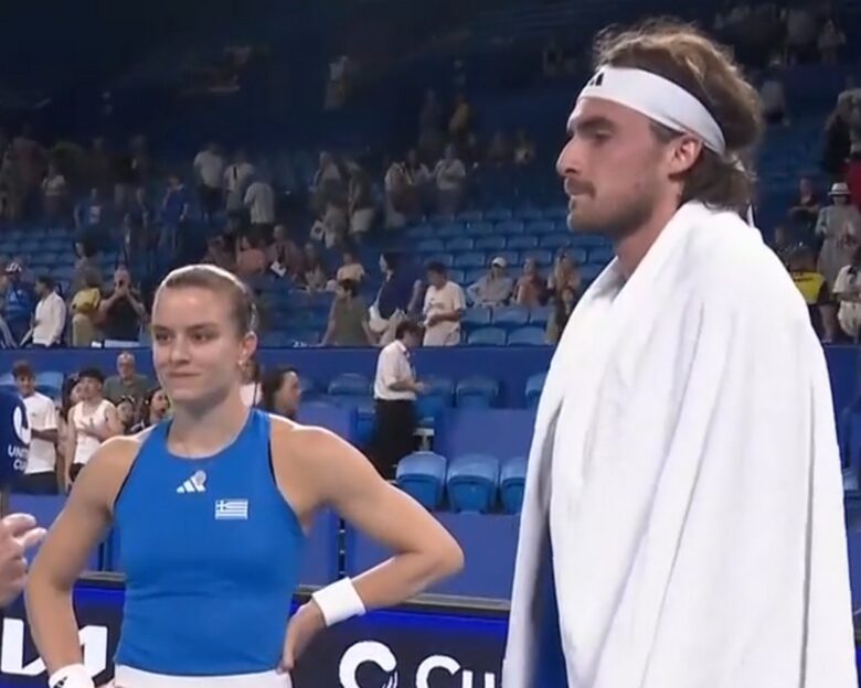 Στέφανος Τσιτσιπάς: «Κάνουμε ό,τι μπορούμε όπως οι Σπαρτιάτες και η Μαρία Σάκκαρη τυγχάνει να είναι Σπαρτιάτισσα»