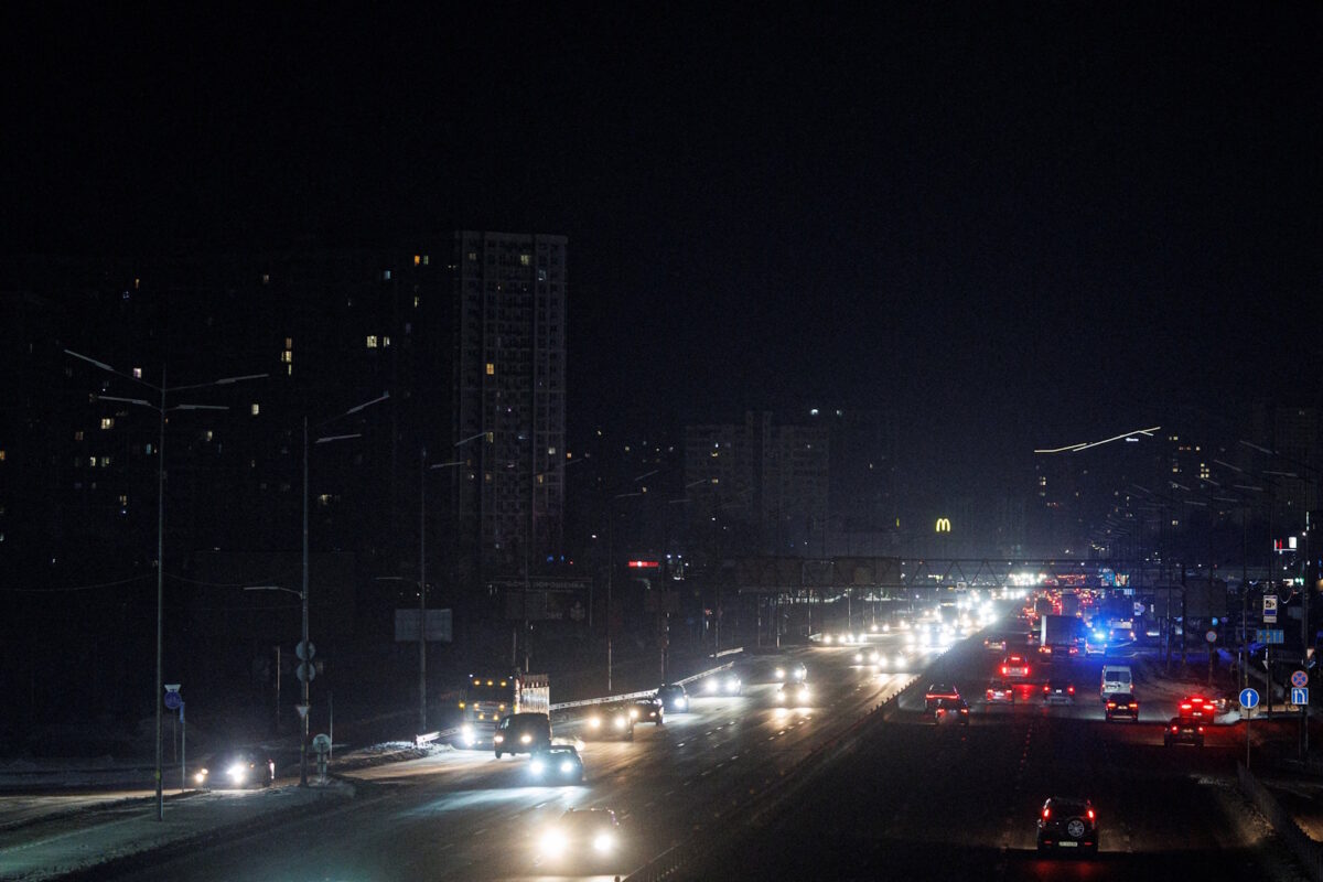 ukraine blackout russian attack reuters