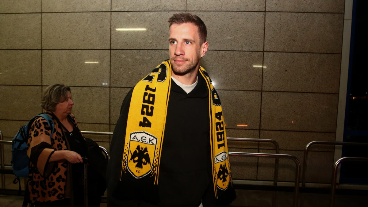 Ο Βάργκα στην άφιξη του στην Ελλάδα