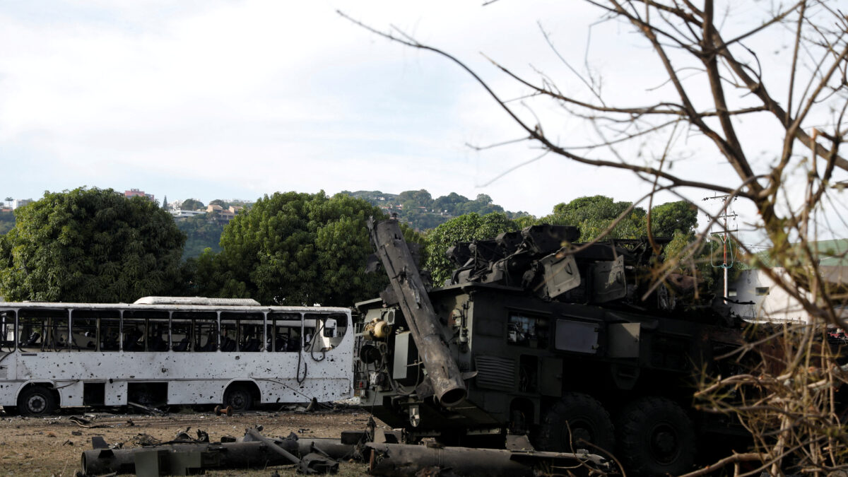 A destroyed anti-aircraft unit at La Carlota military air base, after U.S. President Donald Trump said the U.S. has struck Venezuela and captured its President Nicolas Maduro, in Caracas, Venezuela, January 3, 2026. REUTERS/Leonardo Fernandez Viloria TPX IMAGES OF THE DAY