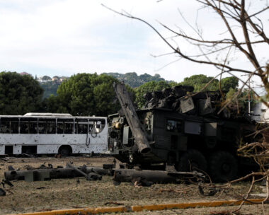 A destroyed anti-aircraft unit at La Carlota military air base, after U.S. President Donald Trump said the U.S. has struck Venezuela and captured its President Nicolas Maduro, in Caracas, Venezuela, January 3, 2026. REUTERS/Leonardo Fernandez Viloria TPX IMAGES OF THE DAY