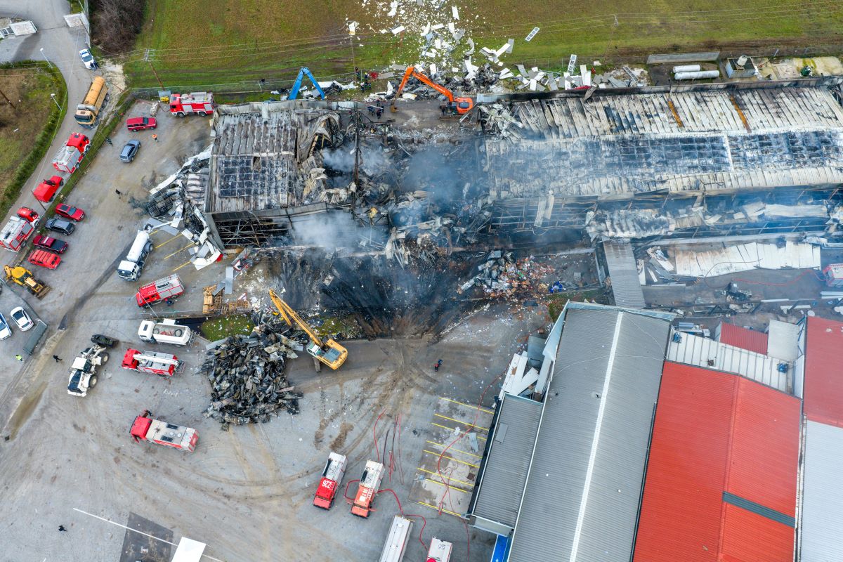 Έκρηξη στο εργοστάσιο «Βιολάντα»
