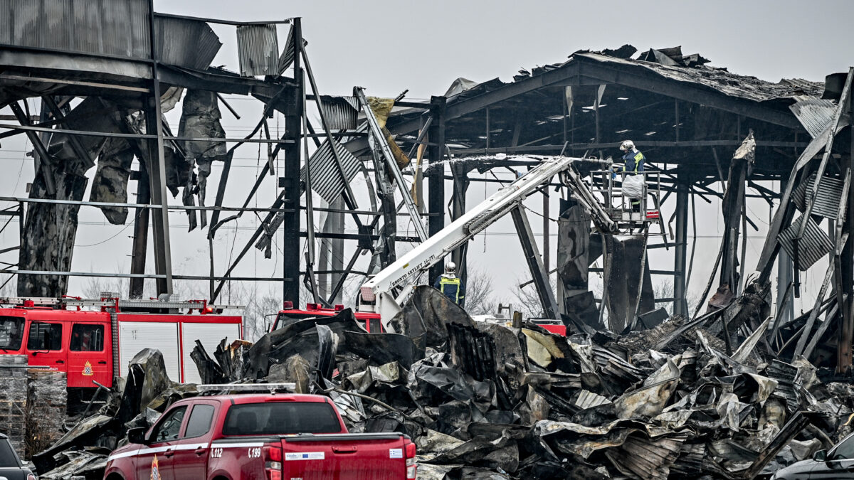Το κατεστραμμένο εργοστάσιο της Βιολάντα