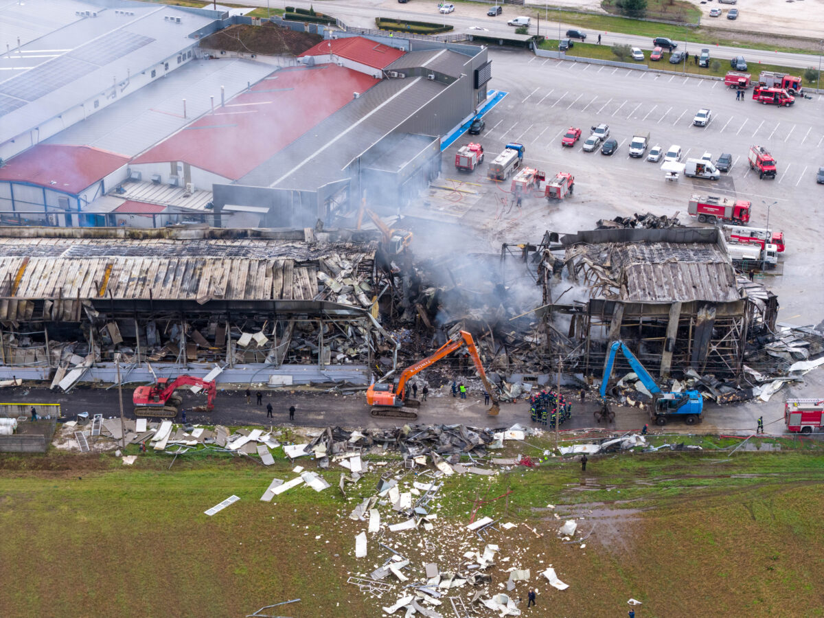 Το κατεστραμμένο εργοστάσιο της Βιολάντα