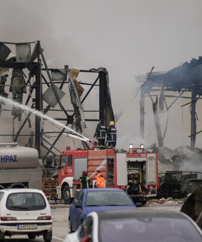 Το κατεστραμμένο εργοστάσιο της Βιολάντα