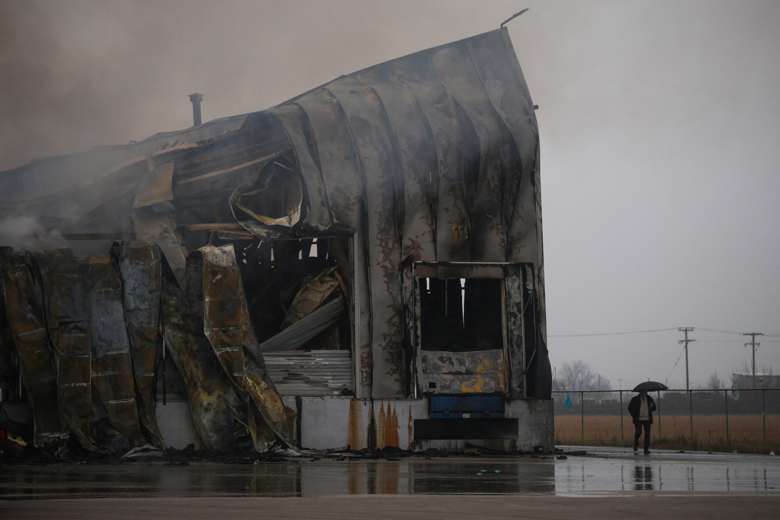 Το κατεστραμμένο εργοστάσιο της Βιολάντα
