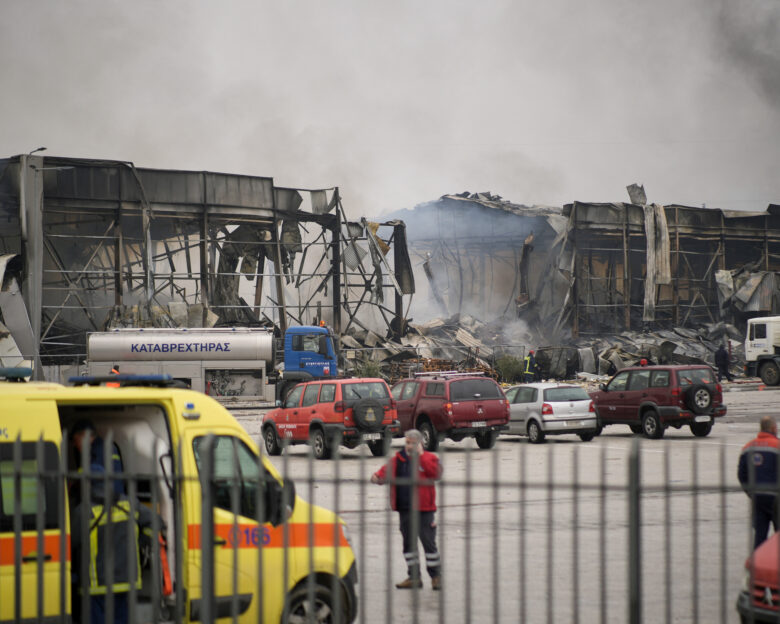 Το κατεστραμμένο εργοστάσιο της Βιολάντα