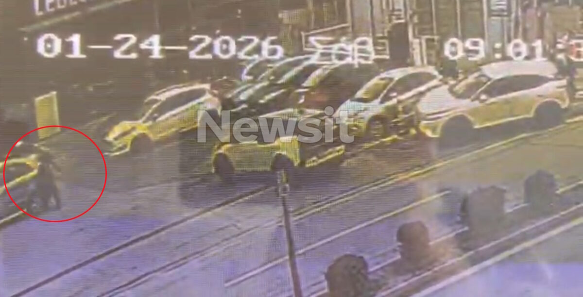 Η στιγμή της παράσυρσης στα Βριλήσσια