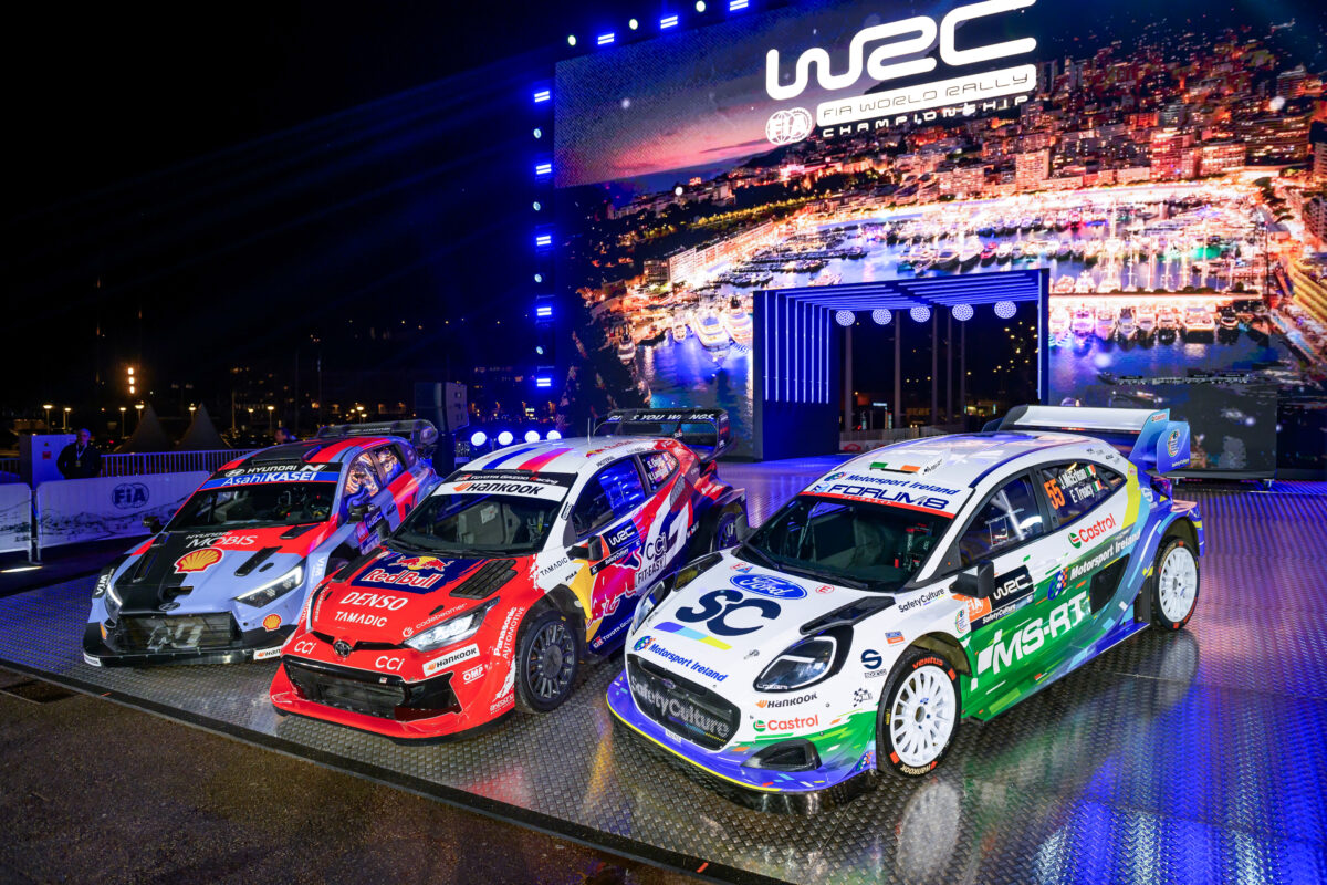 WRC Monte Carlo cars