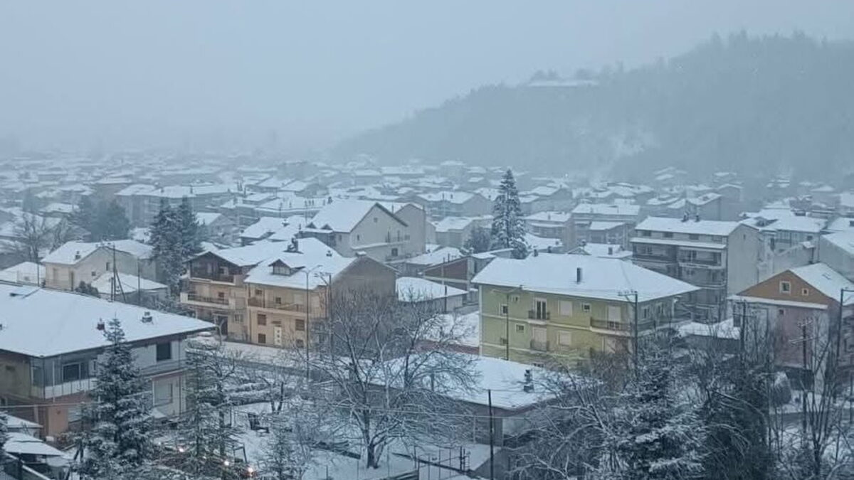 Χιόνια στη Φλώρινα