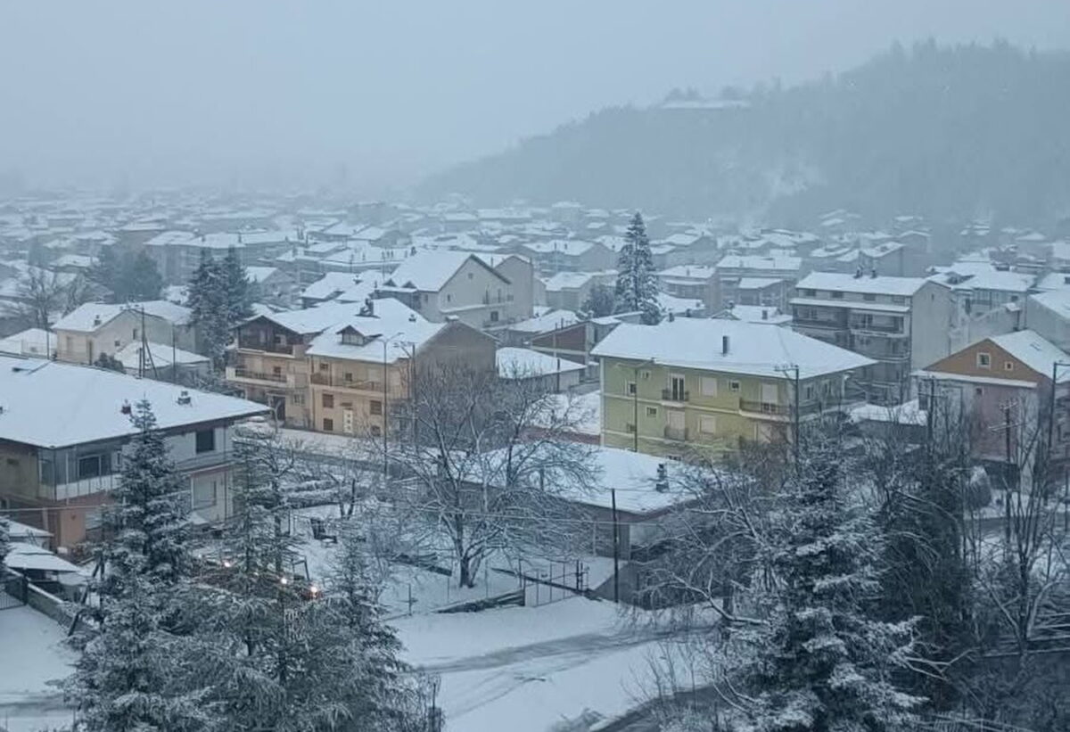 Χιόνια στη Φλώρινα