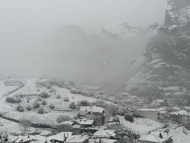 Χιόνια στην Καλαμπάκα