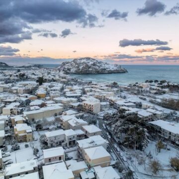 Χιόνια στα νησιά