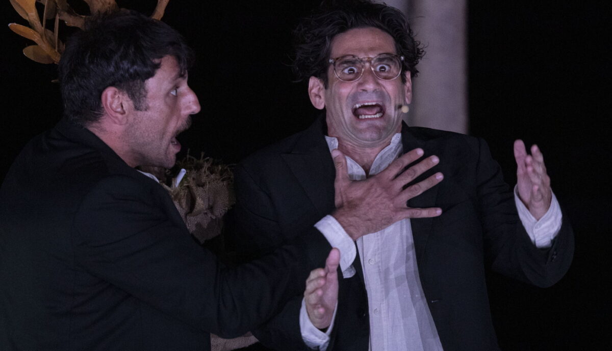 Ο Γιώργος Χρυσοστόμου και ο Οδυσσέας Παπασπηλιόπουλος / NDPPHOTO / ΘΩΜΑΣ ΔΑΣΚΑΛΑΚΗΣ