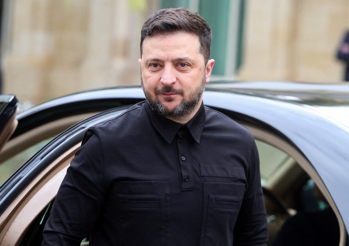 Ukraine's President Volodymyr Zelenskiy arrives for a meeting with Cyprus' President Nikos Christodoulides at the Presidential Palace in Nicosia, Cyprus January 7, 2026. REUTERS