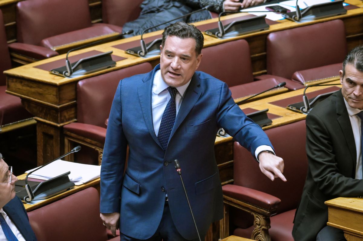 Ο Άδωνις Γεωργιάδης στη Βουλή