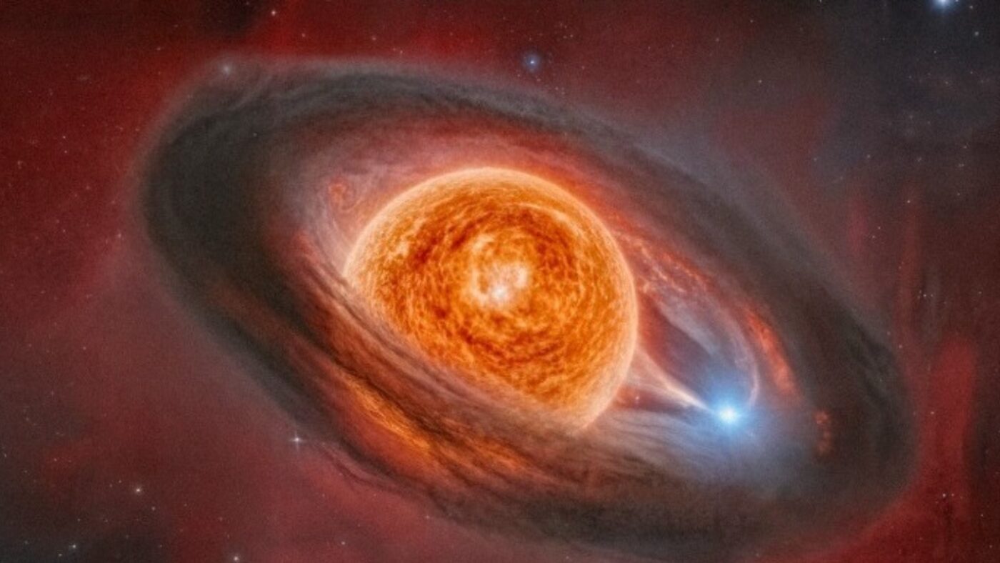 Επισυνάπτεται καλλιτεχνική απεικόνιση του WOH G64. Η φωτογραφία έχει δημιουργηθεί με τεχνητή νοημοσύνη