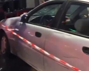 Το αυτοκίνητο μετά την καταδίωξη