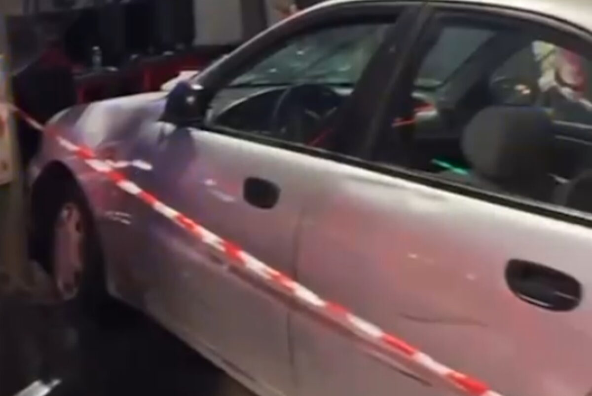 Το αυτοκίνητο μετά την καταδίωξη