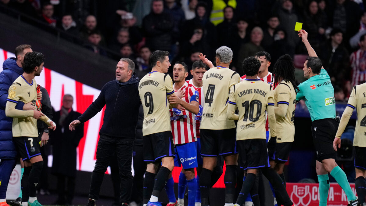 Οι παίκτες της Μπαρτσελόνα και της Ατλέτικο