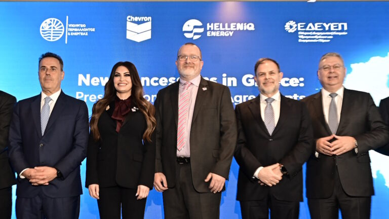 Παρουσίαση των συμφωνιών μίσθωσης μεταξύ του ελληνικού κράτους και της κοινοπραξίας Chevron -Helleniq Energy (ΜΙΧΑΛΗΣ ΚΑΡΑΓΙΑΝΝΗΣ
