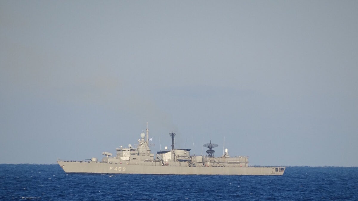 Η φρεγάτα «Αδρίας» του Πολεμικού Ναυτικού