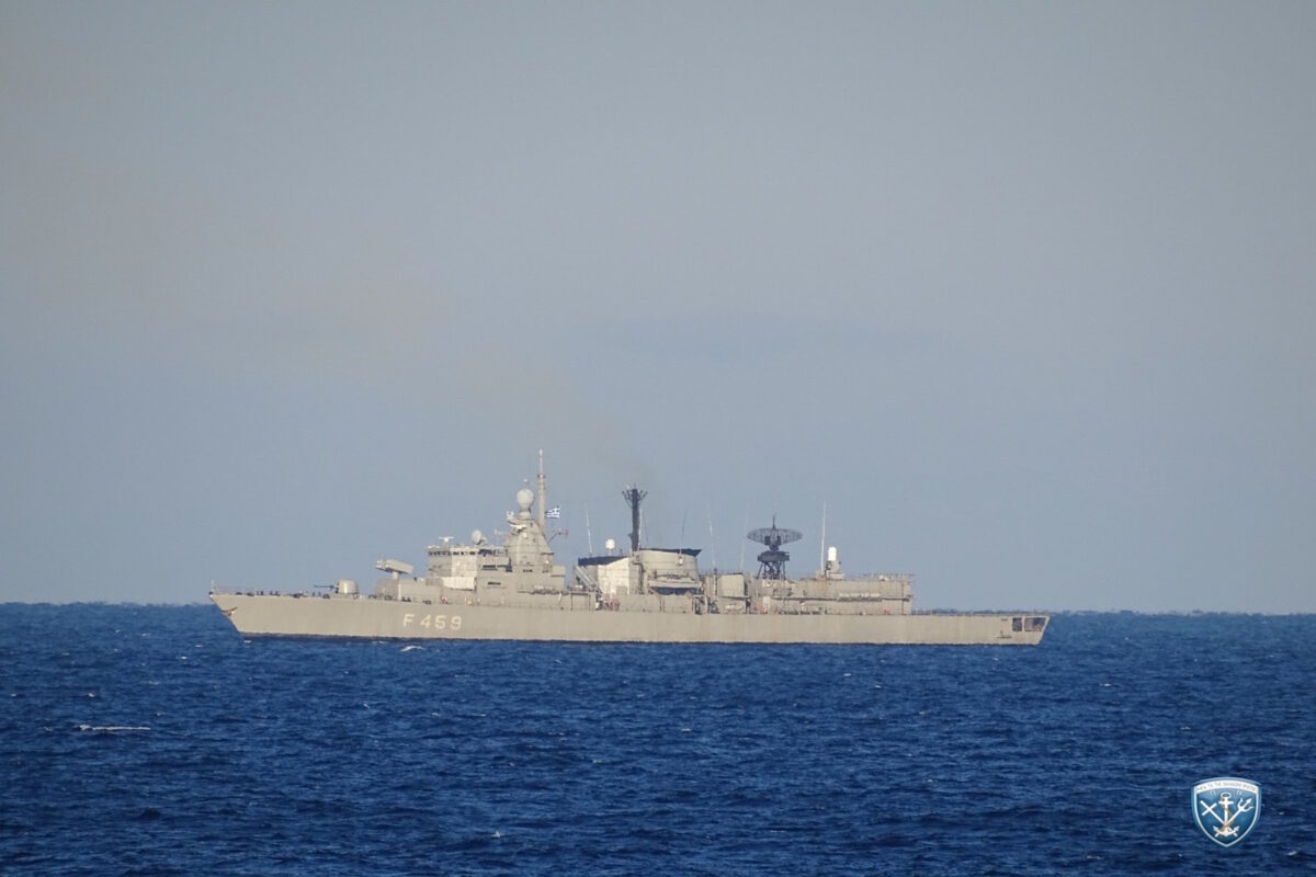 Η φρεγάτα «Αδρίας» του Πολεμικού Ναυτικού