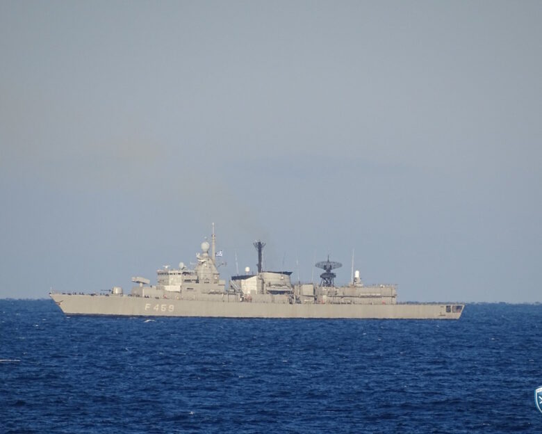 Η φρεγάτα «Αδρίας» του Πολεμικού Ναυτικού