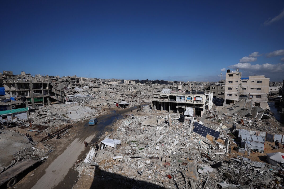 Ερείπια στη Γάζα μετά τους ισραηλινούς βομβαρδισμούς κατά την διάρκεια του πολέμου