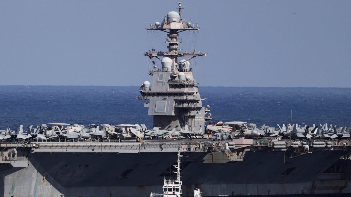 Το αεροπλανοφόρο USS Gerald R. Ford στη Σούδα